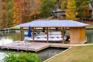 new construction boathouse in Fort Walton Beach, Florida