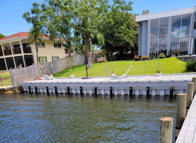 rebuild of existing vinyl sea wall near Valparaiso, Florida