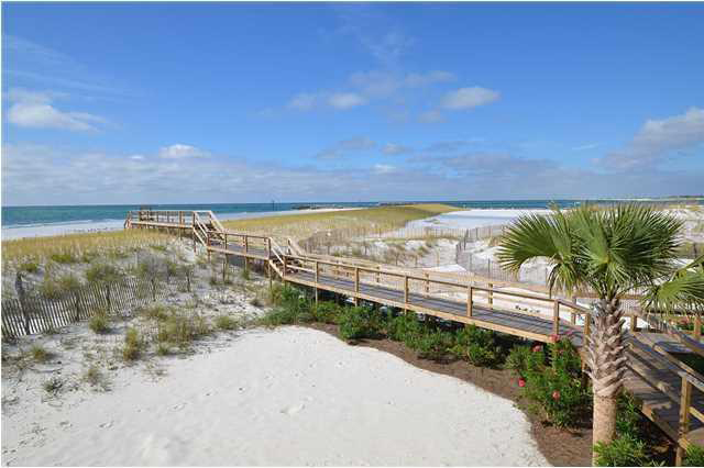 rebuilt beach walkover in Choctaw Beach, Florida