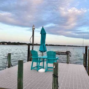 beautiful dock with ventilated surface system in Fort Walton Beach, Florida