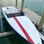 Boat lift built on dock in Destin, FL